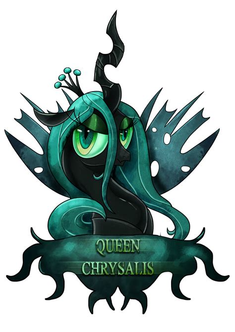 525234 Safe Artistii Art Queen Chrysalis Changeling Changeling