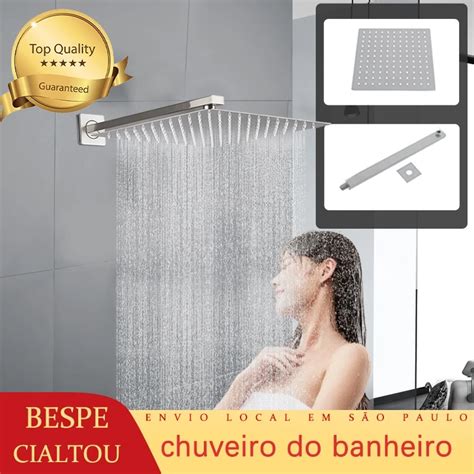 Chuveiro Em A O Inoxid Vel Bra O Quadrado Para Uma Experi Ncia De Banho