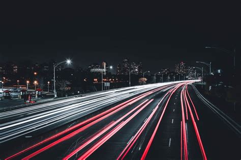 Images Gratuites Lumière Route Nuit Autoroute Paysage Urbain