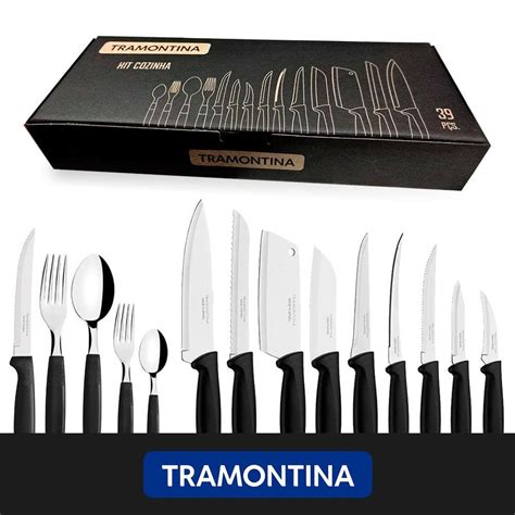 Faqueiro Tramontina Lamina Inox E Cabo Black Friday Extra