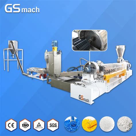 Plastic Pellet Extruder Twin Screw Extrusion Machine Granulating