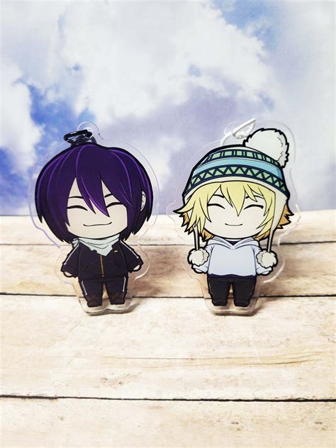 Noragami Acrylic Charms Yato And Yukine Keychains 2 5 Charms Etsy