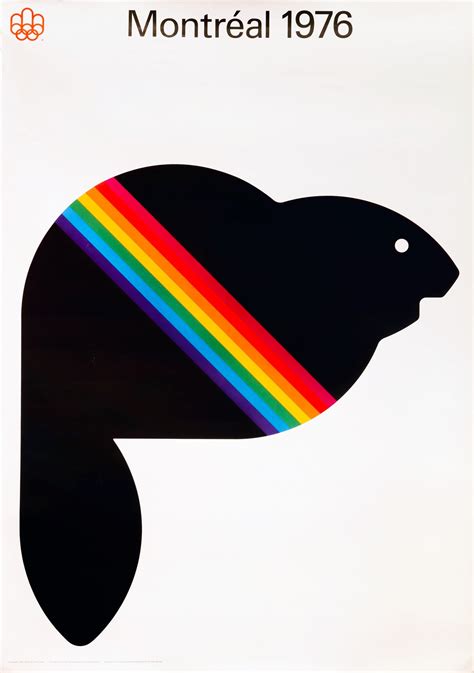 1976 Original Montreal Olympics poster - Beaver, Amik (Medium) Mascot ...