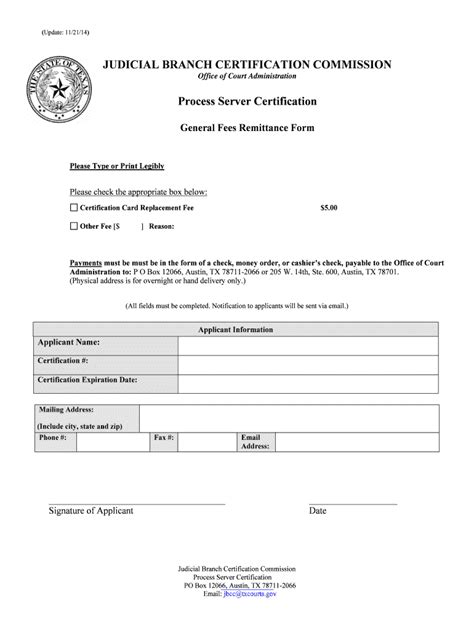 Fillable Online Txcourts Update 11 21 14 Fax Email Print PdfFiller