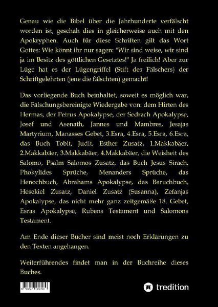 Aufl Apokryphen Schriften Au Erhalb Der Bibel Online Kaufen