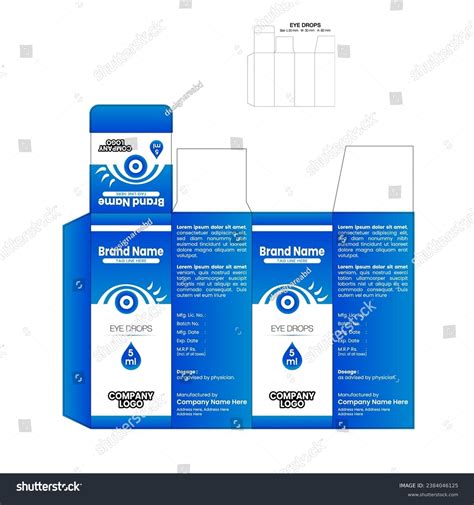 Eye Drops Medicine-box-design Eye Drop Packaging Stock Vector (Royalty Free) 2384046125 ...