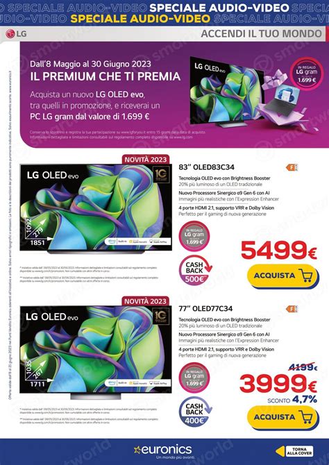 Volantino Euronics Fino Al 21 Giugno Sconti Speciali Per Le TV E Su