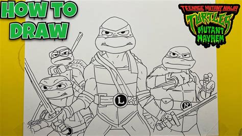 How To Draw Teenage Mutant Ninja Turtles | TMNT : Mutant Mayhem # ...