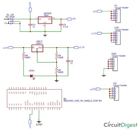 Instructions DIY Arduino Power Supply Shield With 3 3v 5v And