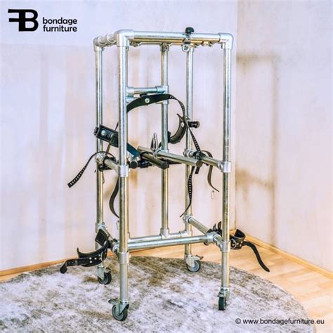 Stainless Steel Anal Plug On A Steel Tube Bondage Furniture