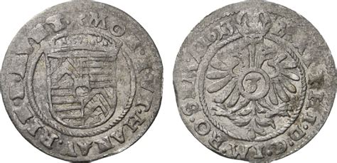 Hanau Münzenberg 3 Kreuzer 1613 Philipp Moritz 1612 1638 Winz Zainende