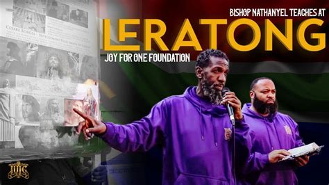 Iuic Bishop Nathanyel Teaches At Leratong Joy For One Foundation