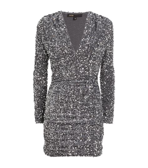 Womens Maje Black Embellished Mini Dress Harrods Us