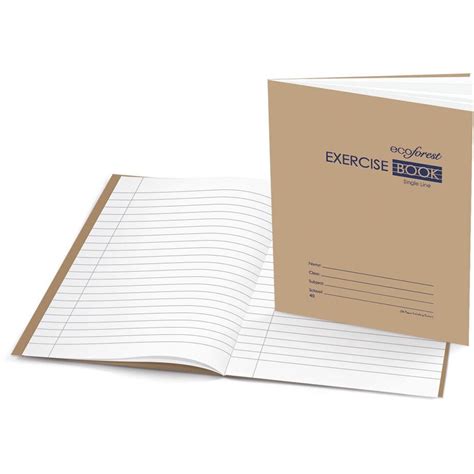 Campap EcoForest F5 50gsm Kraft Cover Exercise Book 80pg 120pg 200pg