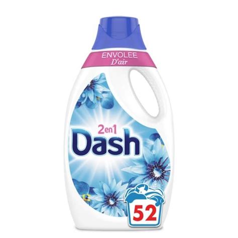 Lessive Liquide Envolée D Air 2En1 DASH le bidon 2L à Prix Carrefour