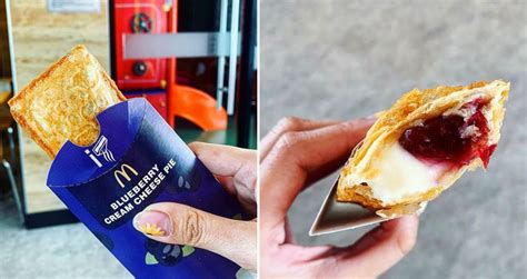 The New Mcdonalds Blueberry Cream Cheese Pie Is Packed With Two