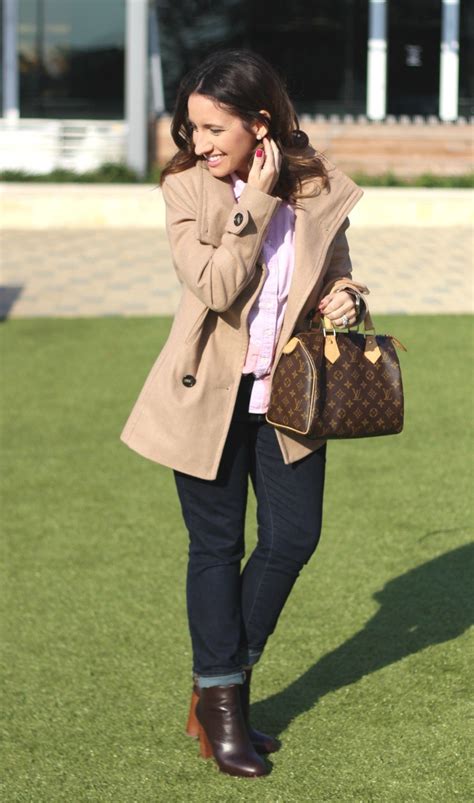 Preppy Pink Outfit With A Latte On The Side Pretty In Her Pearls