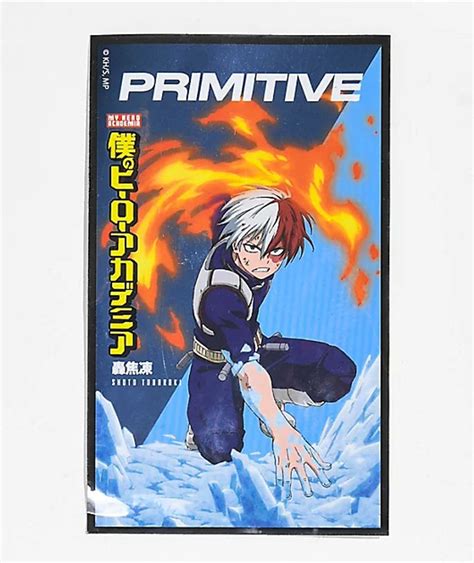 Primitive X My Hero Academia Shoto Todoroki Foil Sticker Mall Of America