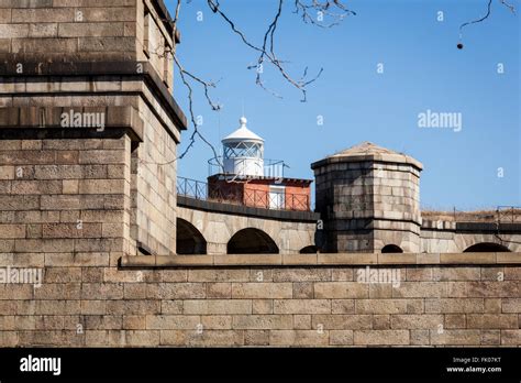 The Lighthouse On Top Of The Battery Weed Is Seen At Fort Wadsworth On