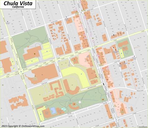 Chula Vista Map California Us Discover Chula Vista With Detailed