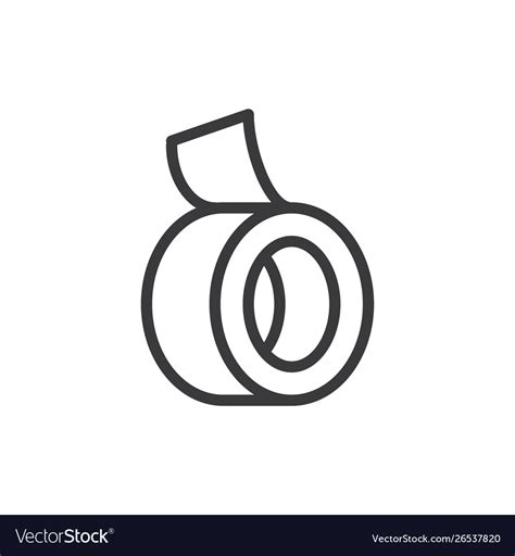 Adhesive Tape Icon Royalty Free Vector Image Vectorstock