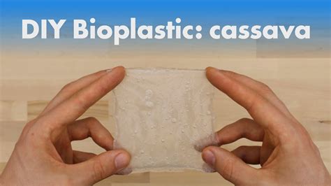 Homemade Bioplastic Cassava Starch Recipe Youtube