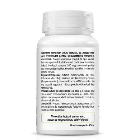 Bacopa Monnieri 30 Capsule Vegetale Zenyth Farmacia Tei Online