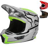 Fox Racing 2022 V2 Merz Motocross Helmet New Arrivals Ghostbikes