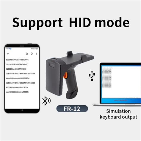 Fonkan Portable UHF RFID Keyboard Emulator USB Bluetooth RFID Tag