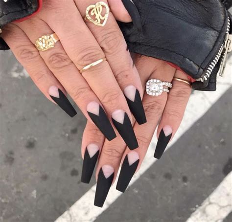 Black Acrylic Nails Pretty Acrylic Nails Best Acrylic Nails Pretty