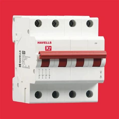 Havells X7 Four Pole Isolator Miniature Circuit Breaker At Rs 610 Piece