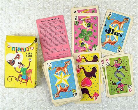 Sale Vintage Card Game Hearts By Whitman Was 6 Now 4 Etsy Hearts Card Game Vintage Cards