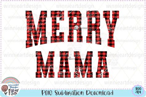 Mama Claus Retro Christmas Buffalo Plaid Graphic By Winnieartdesign