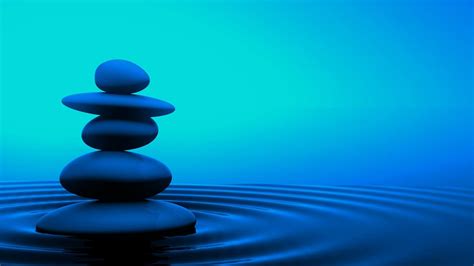 Serenity Zen Water Stones Wallpaper Pc En