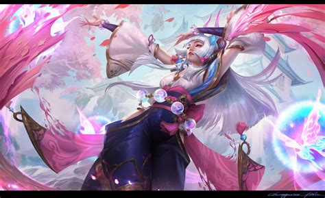 Artstation Spirit Blossom Syndra Splash Art For League Of Legends