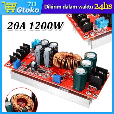 Jual DC To DC Step Up Konverter Boost 20A 1200W Adjustable Converter