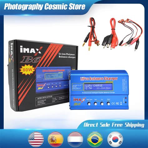 IMAX cargador de batería B6 80W RC Lipo NiMh Li ion ni cd RC