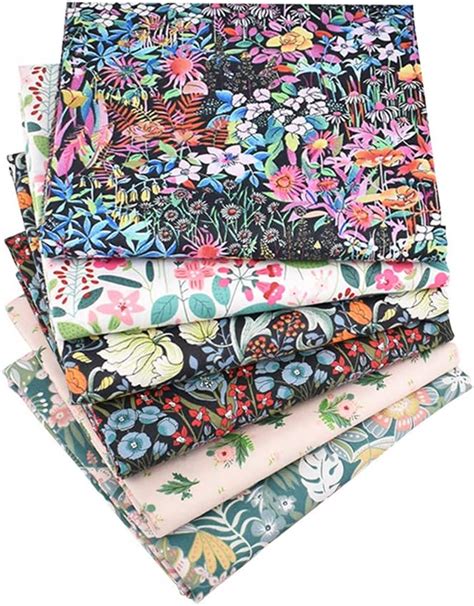 Hanjunzhao Vintage Rose Floral Fat Quarters Fabric Bundles