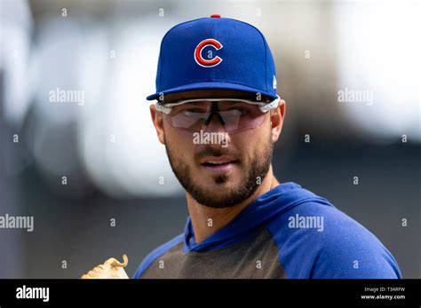 Milwaukee Wi Usa 5th Apr 2019 Chicago Cubs Third Baseman Kris