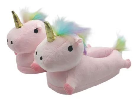 Unicornio Rosa Kawaii Pantuflas Cute Confort Adulto Suaves Meses Sin