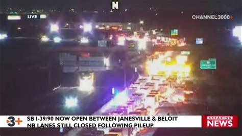 Update Interstate 39 90 Reopens Sb Following Pileup Youtube