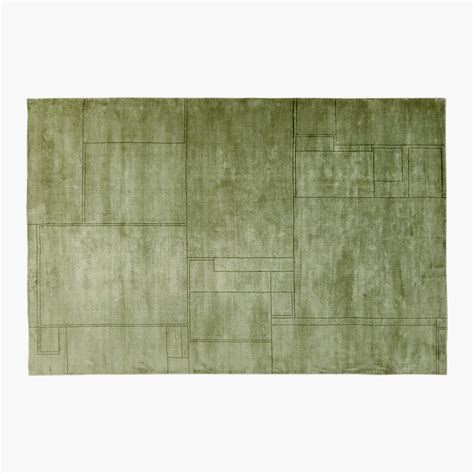 Novelo Tencel Lyocell Handloomed Modern Green Area Rug X Reviews