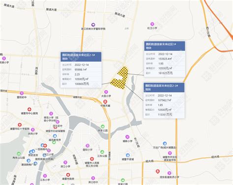 （1124公告）绍兴诸暨市袁家未来社区3宗地块挂牌，总起价376亿元好地网