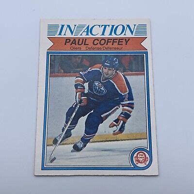 O Pee Chee In Action Paul Coffey Ia Edmonton Oilers Ebay