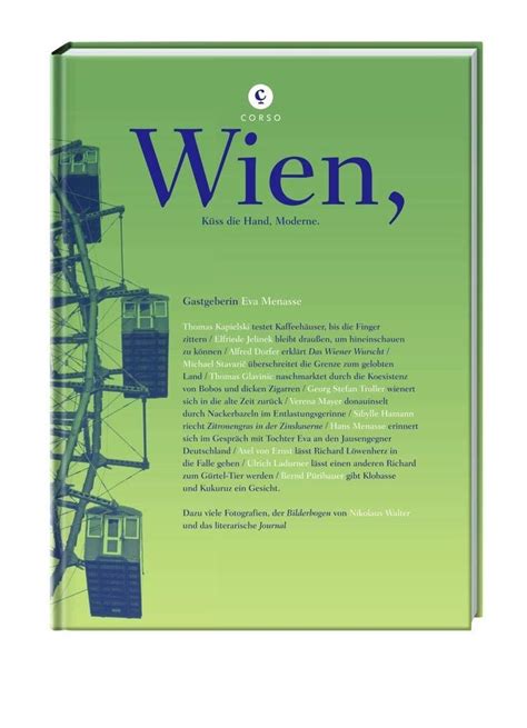 Wien Küss Hand Moderne Corsofolio Menasse Eva Kapielski