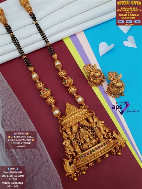 Tempal Jewellery Mat Mangalsutra Order For Wtspp Fancy