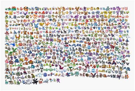 All Pokemon Sprites X Png Download Pokemon Sprite Sheet All 721