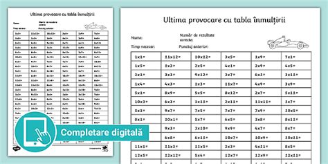 Fise Tabla Inmultirii Si Impartirii Scoala De Soferi Ro