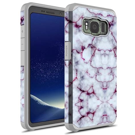 Samsung Galaxy S8 Active Case Rosebono Slim Hybrid Shockproof Hard