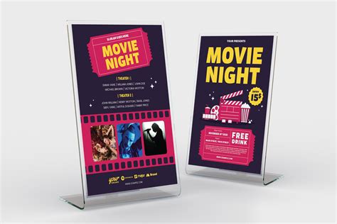 Movie Night Flyer Template – MasterBundles